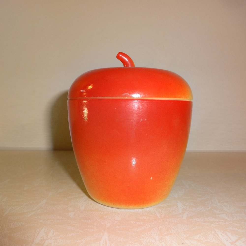 Vintage Hazel Atlas Apple Jar with Lid